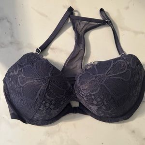 Victoria Secret Sexy Lace Push-up T-back bra midnight blue